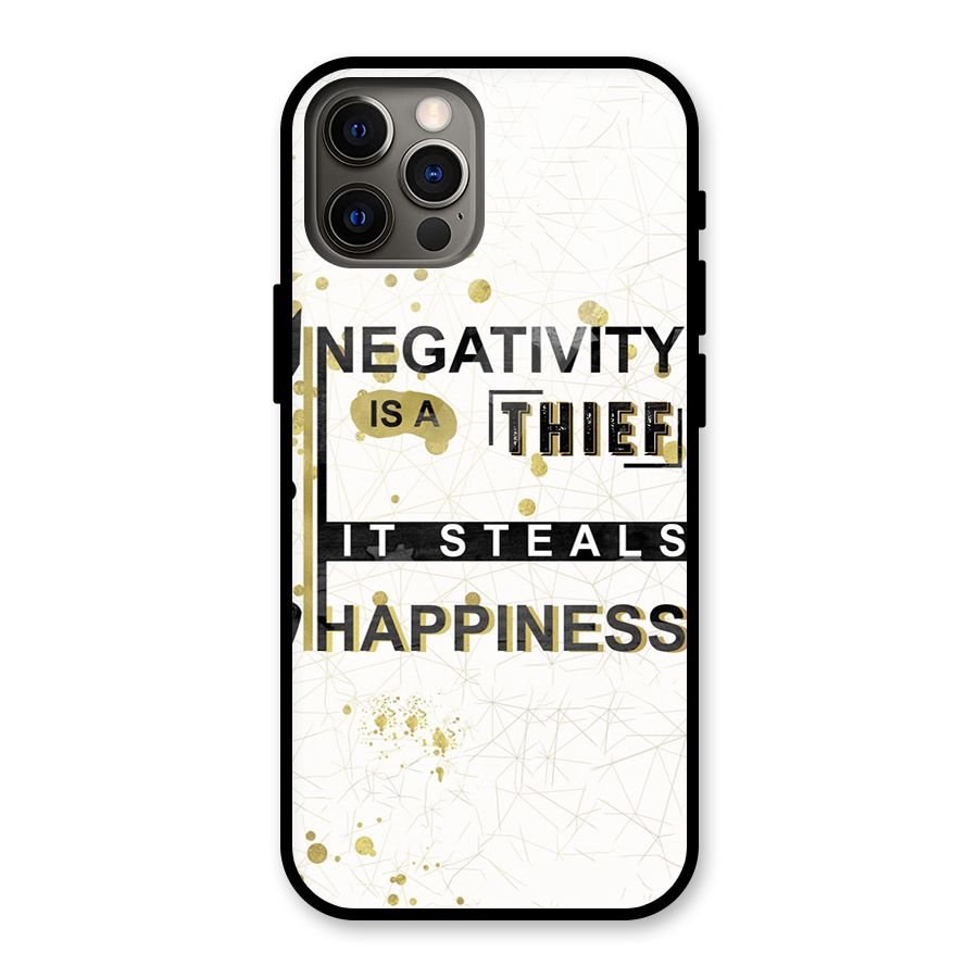 Negativity Thief Glass Back Case for iPhone 12 Pro