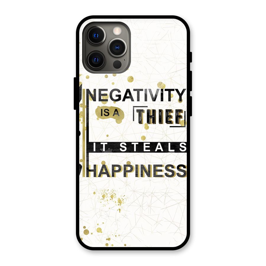 Negativity Thief Glass Back Case for iPhone 12 Pro Max