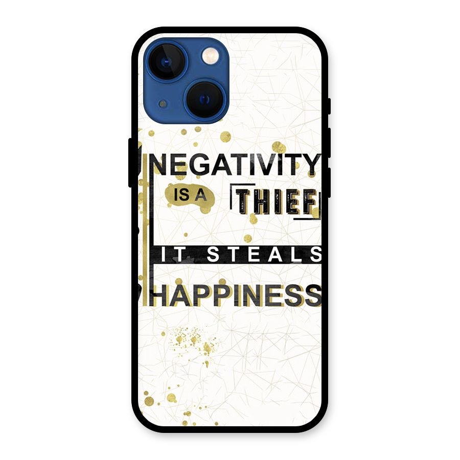 Negativity Thief Glass Back Case for iPhone 13 Mini