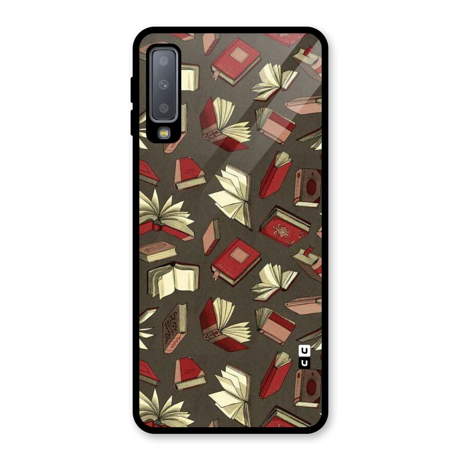 Nerd Head Glass Back Case for Galaxy A7 (2018)