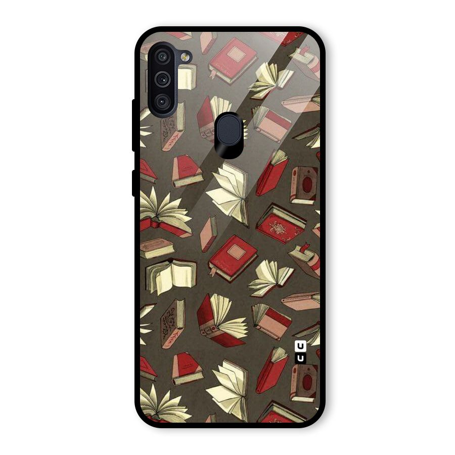 Nerd Head Glass Back Case for Galaxy M11