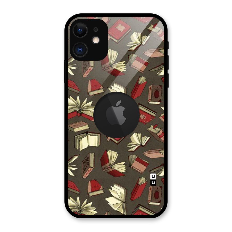 Nerd Head Glass Back Case for iPhone 11 Logo Cut