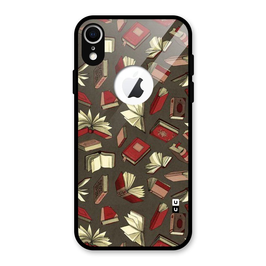 Nerd Head Glass Back Case for iPhone XR Logo Cut