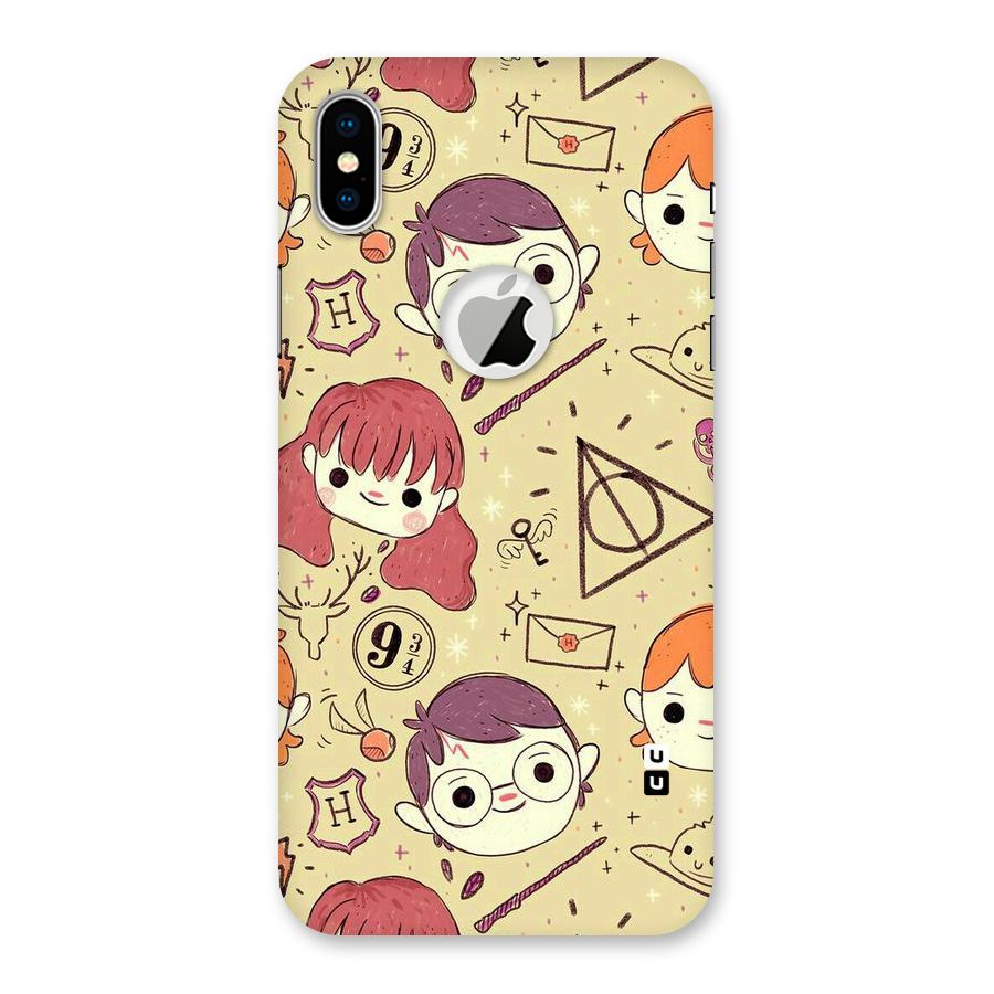 Nerds Back Case for iPhone X Logo Cut