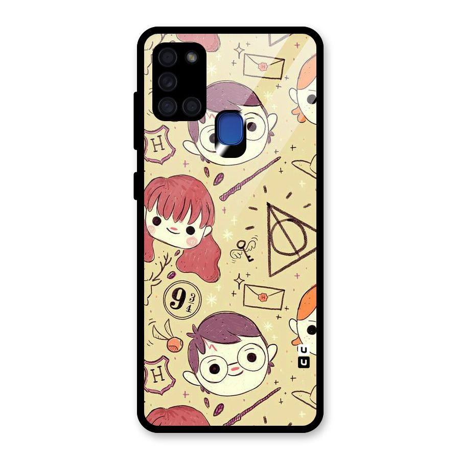 Nerds Glass Back Case for Galaxy A21s