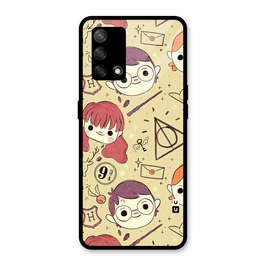 Nerds Glass Back Case for Oppo F19