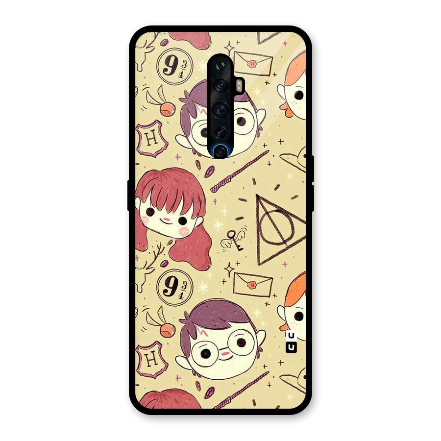 Nerds Glass Back Case for Oppo Reno2 F