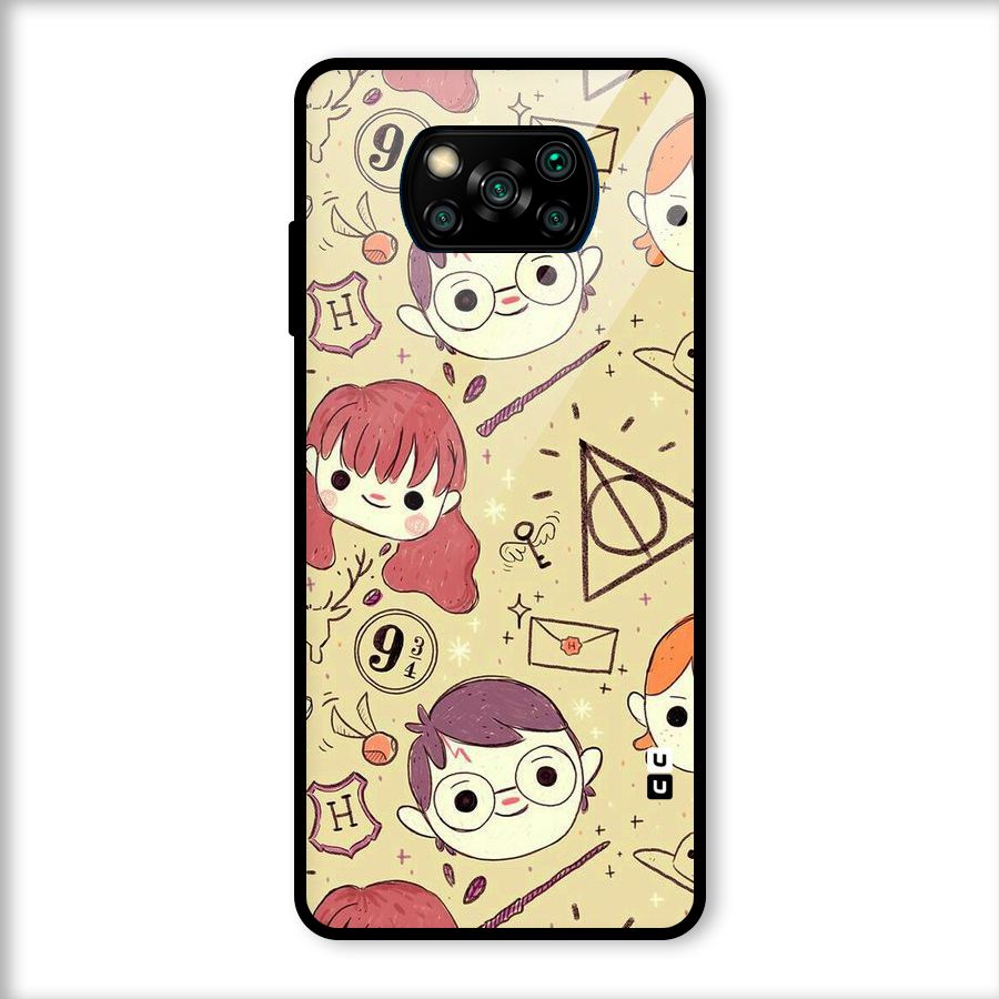 Nerds Glass Back Case for Poco X3