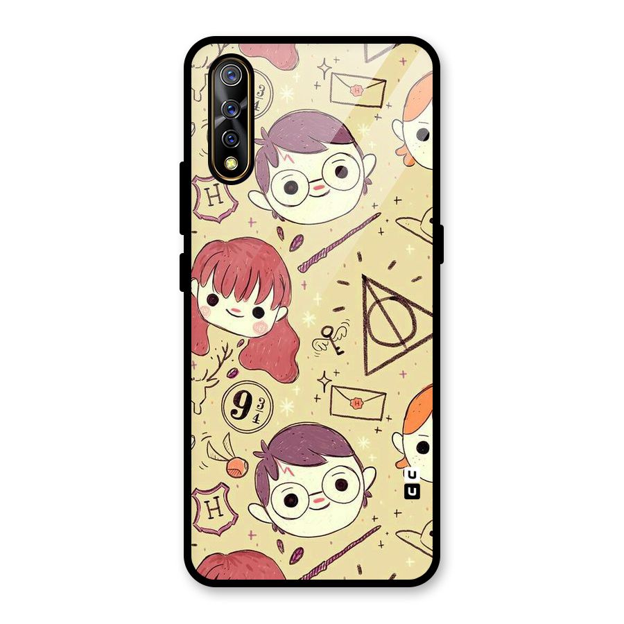 Nerds Glass Back Case for Vivo S1