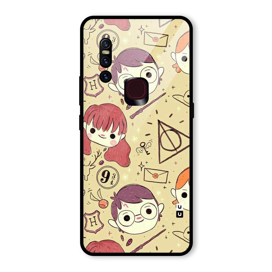 Nerds Glass Back Case for Vivo V15