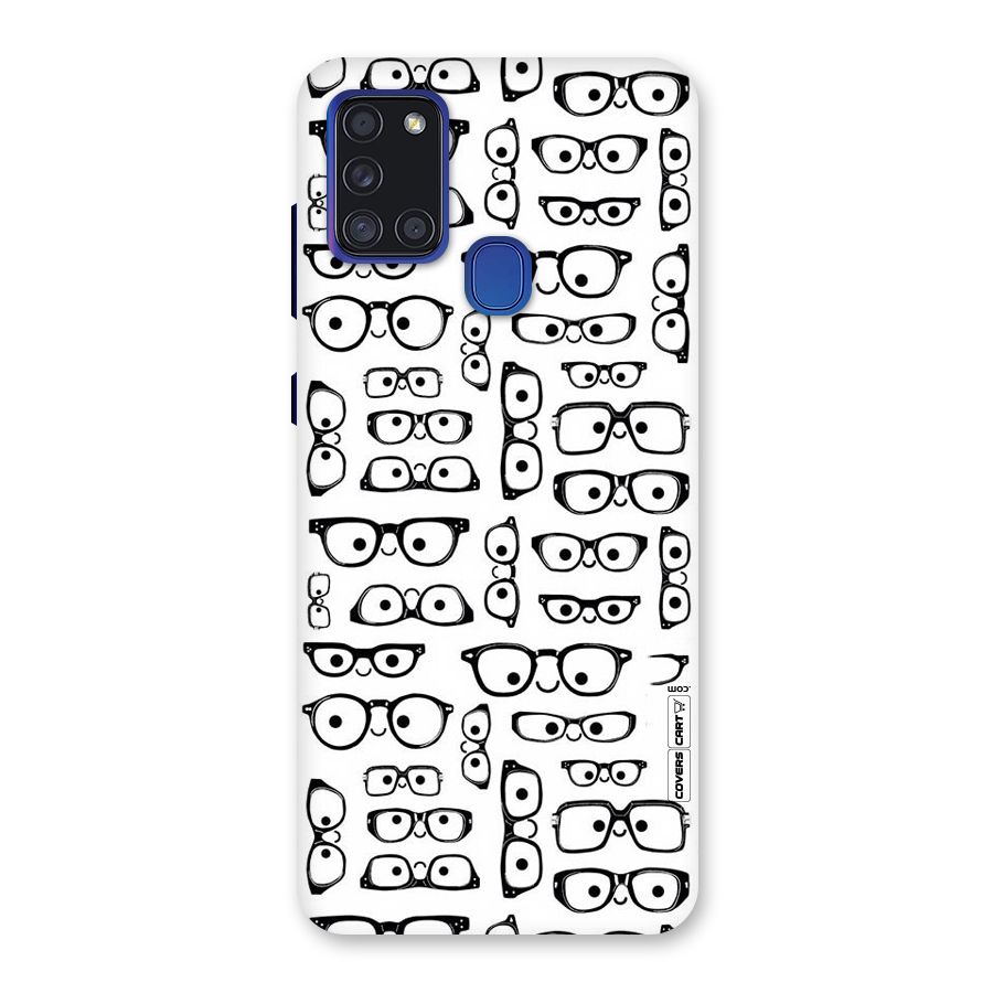 Nerdy Specs Back Case for Galaxy A21s