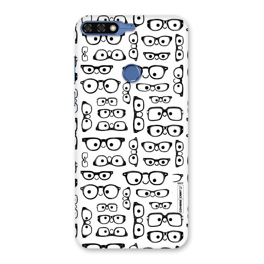 Nerdy Specs Back Case for Honor 7C