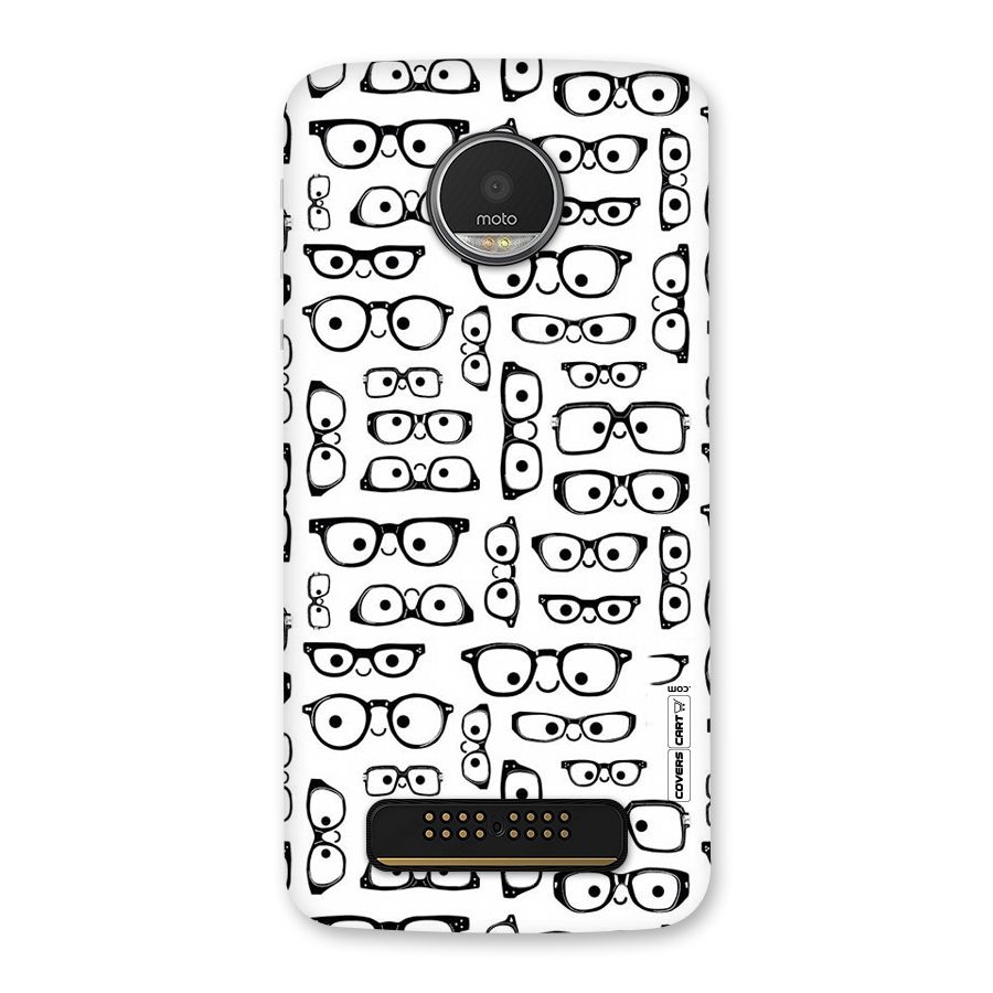 Nerdy Specs Back Case for Moto Z Play