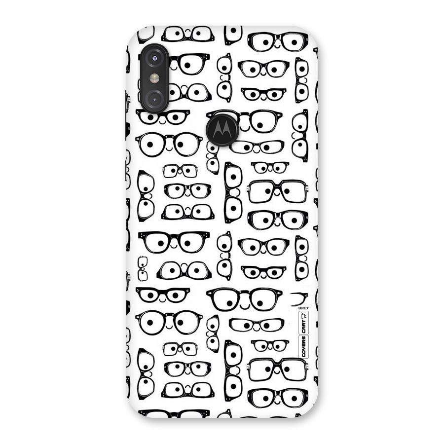 Nerdy Specs Back Case for Motorola One Power