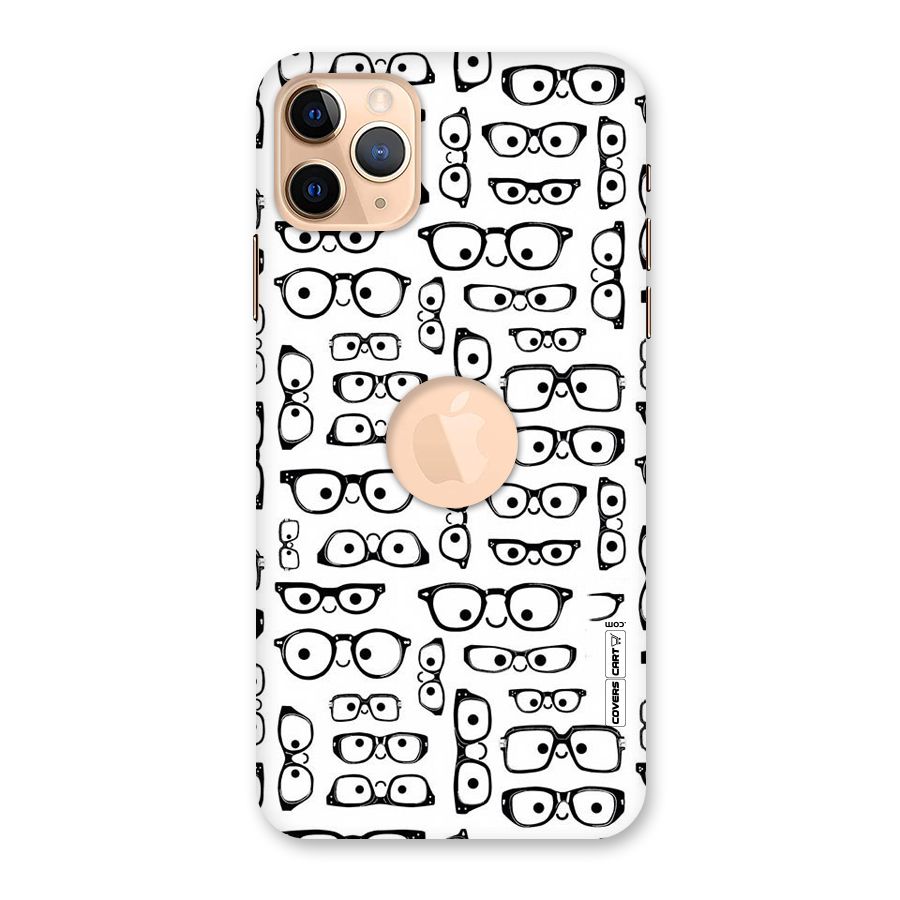Nerdy Specs Back Case for iPhone 11 Pro Max Logo Cut