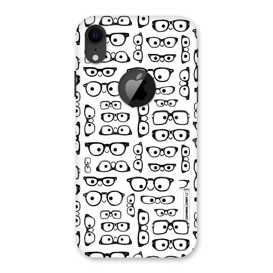 Nerdy Specs Back Case for iPhone XR Logo Cut
