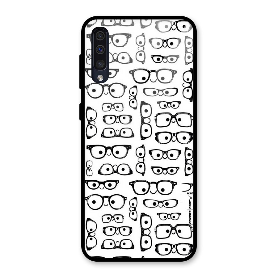 Nerdy Specs Glass Back Case for Galaxy A50