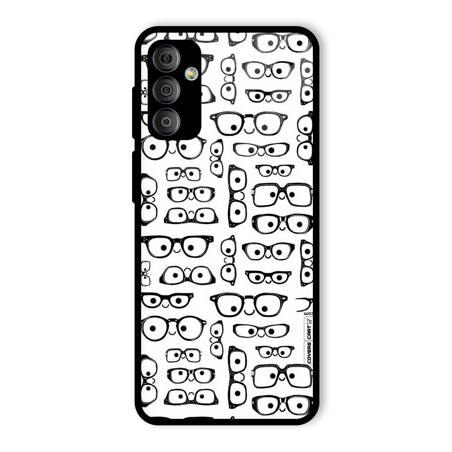 Nerdy Specs Glass Back Case for Galaxy F23