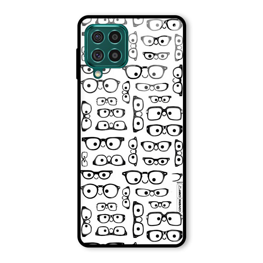 Nerdy Specs Glass Back Case for Galaxy F62