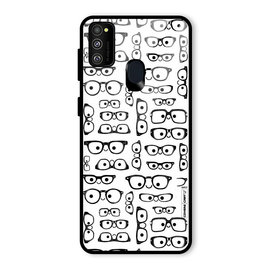 Nerdy Specs Glass Back Case for Galaxy M30s