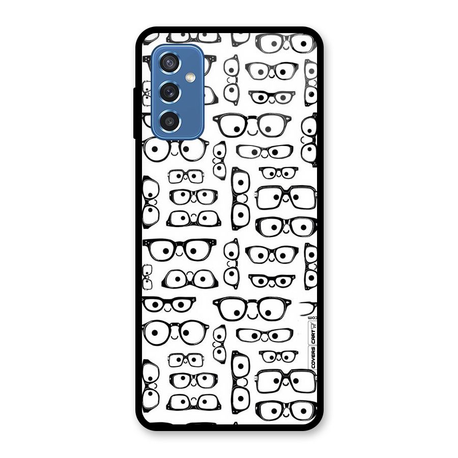 Nerdy Specs Glass Back Case for Galaxy M52 5G