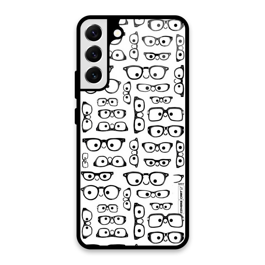 Nerdy Specs Glass Back Case for Galaxy S22 Plus 5G