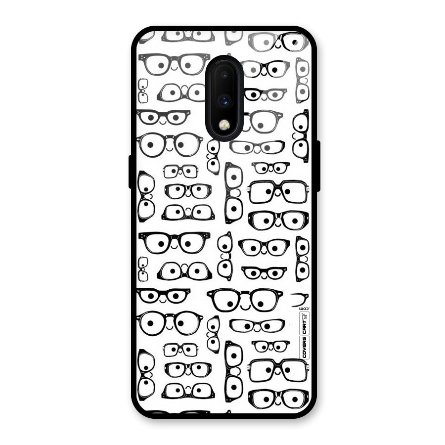 Nerdy Specs Glass Back Case for OnePlus 7