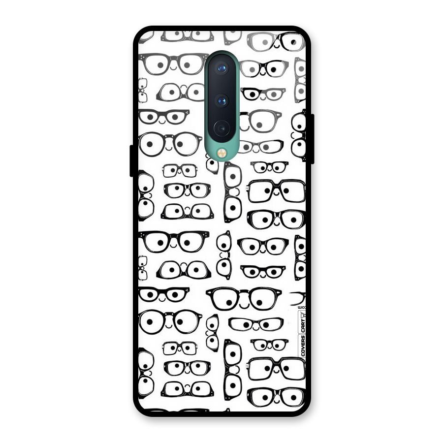 Nerdy Specs Glass Back Case for OnePlus 8