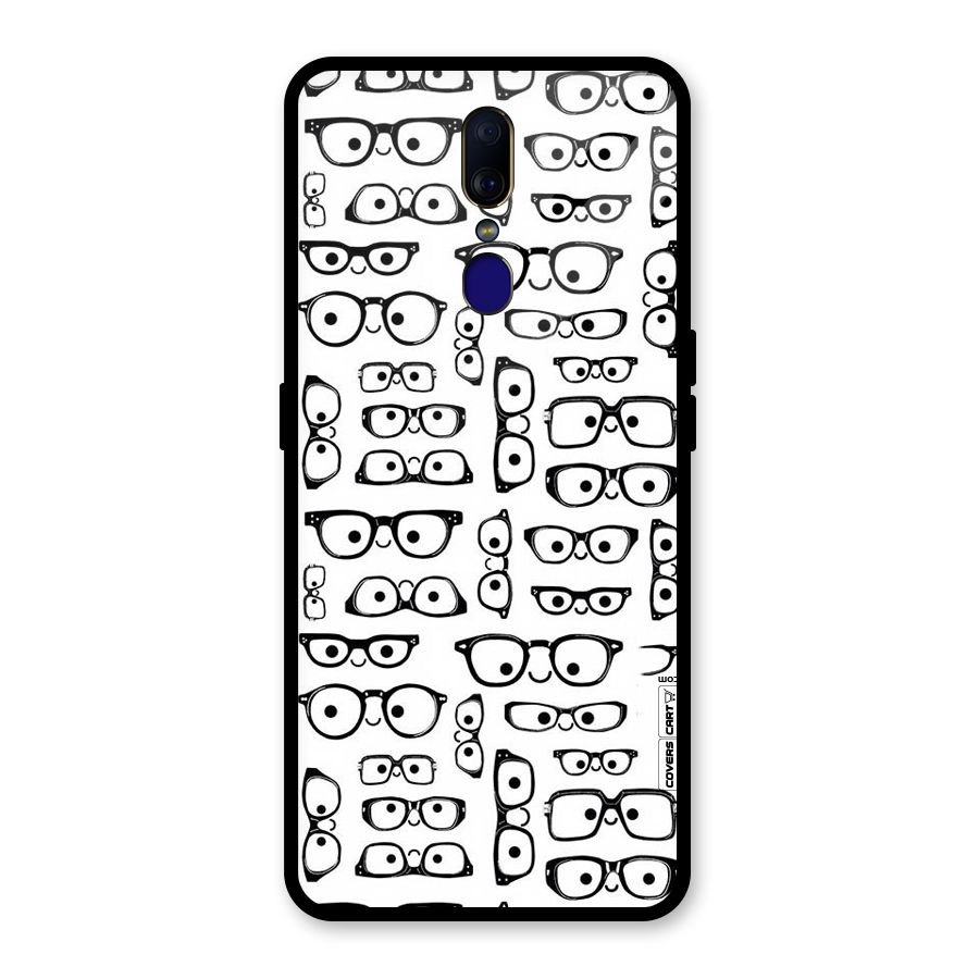 Nerdy Specs Glass Back Case for Oppo F11