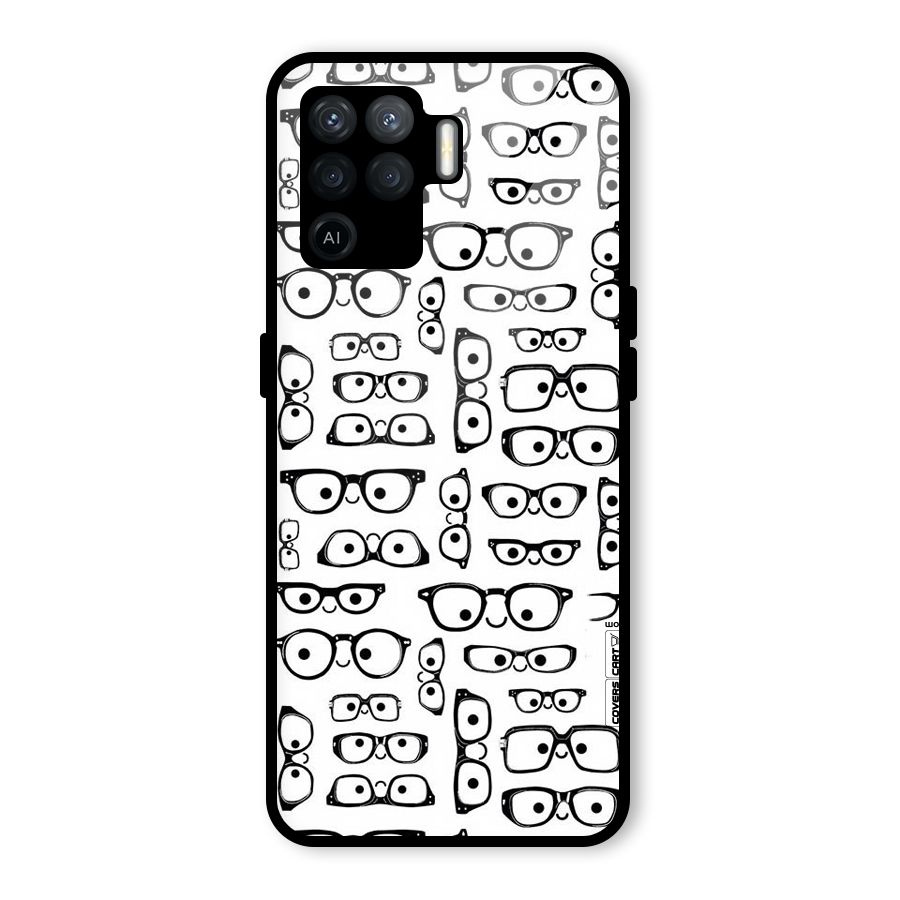 Nerdy Specs Glass Back Case for Oppo F19 Pro