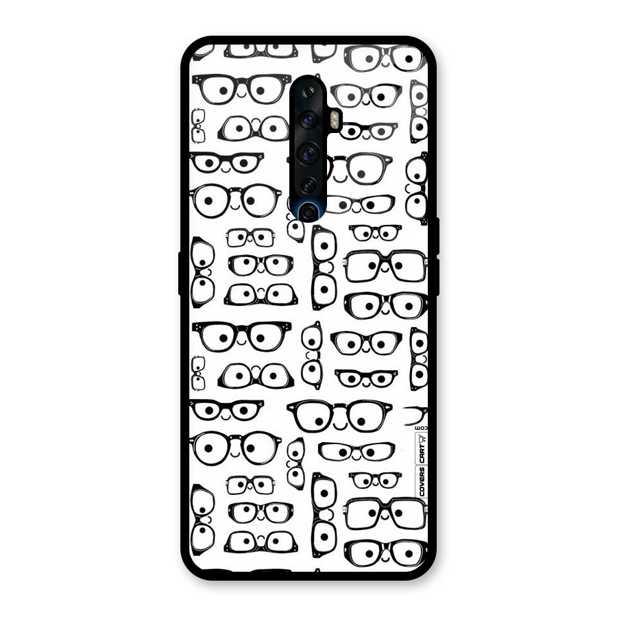 Nerdy Specs Glass Back Case for Oppo Reno2 F