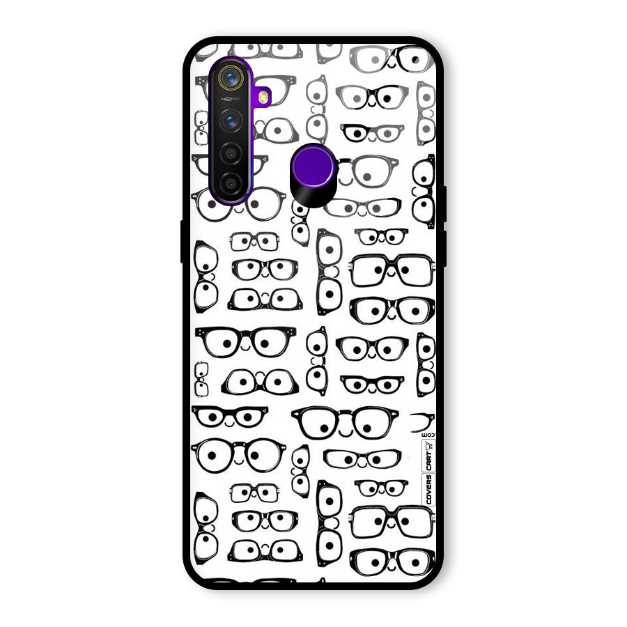 Nerdy Specs Glass Back Case for Realme 5 Pro