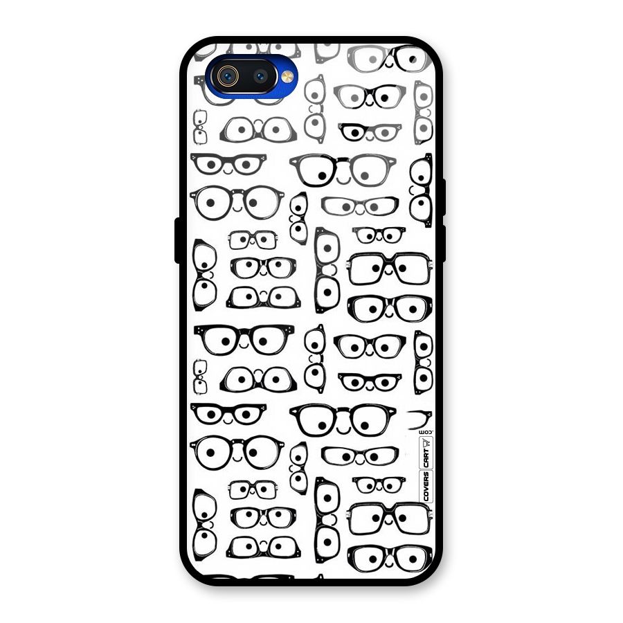 Nerdy Specs Glass Back Case for Realme C2