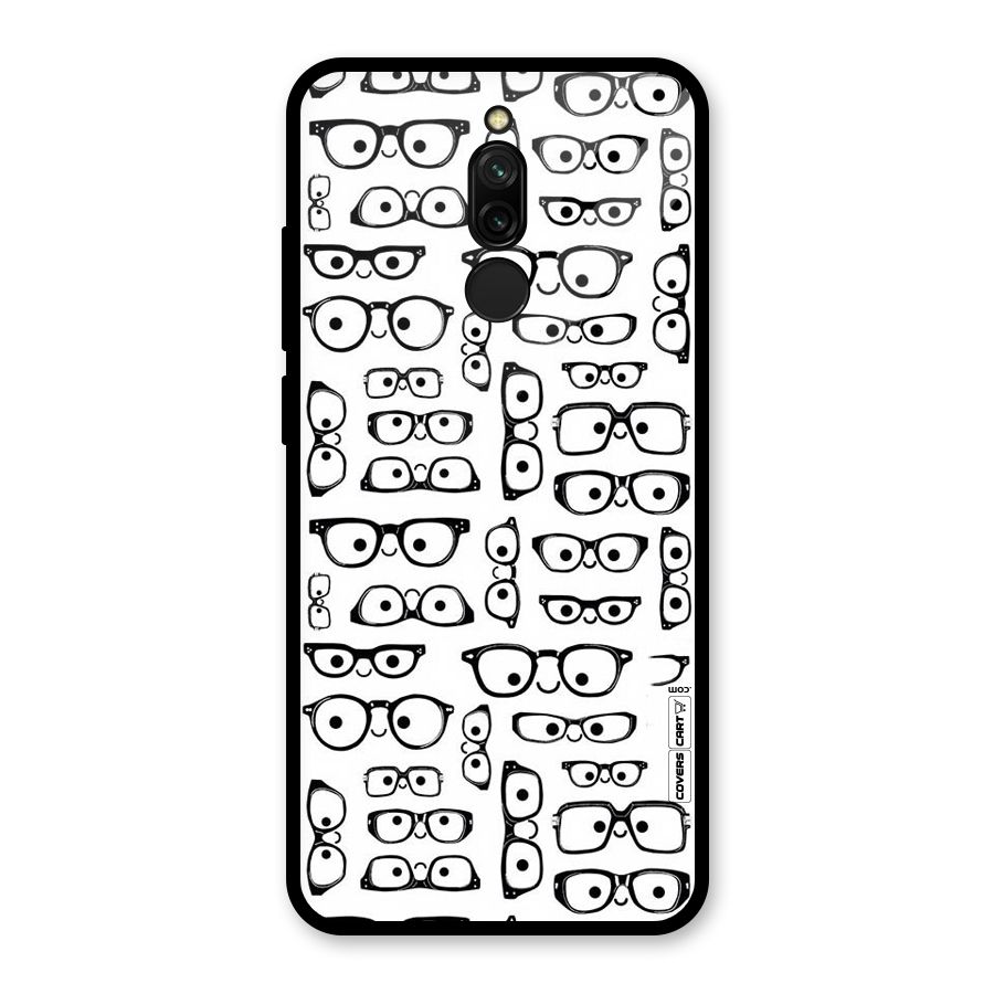 Nerdy Specs Glass Back Case for Redmi 8