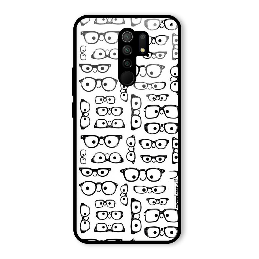 Nerdy Specs Glass Back Case for Redmi 9 Prime