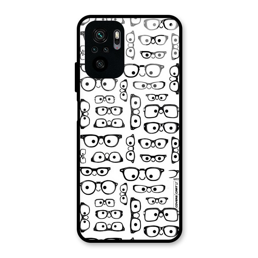 Nerdy Specs Glass Back Case for Redmi Note 10S