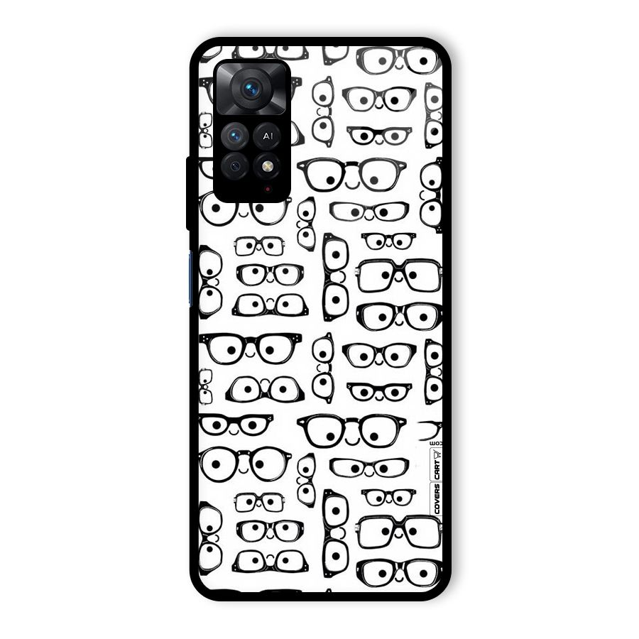 Nerdy Specs Glass Back Case for Redmi Note 11 Pro