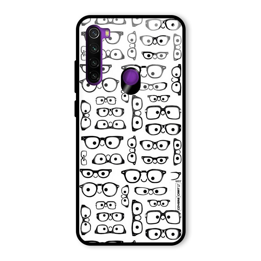 Nerdy Specs Glass Back Case for Redmi Note 8