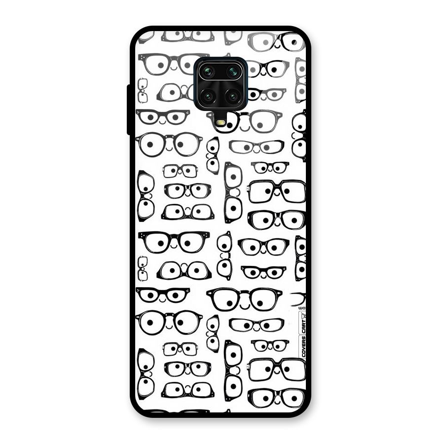 Nerdy Specs Glass Back Case for Redmi Note 9 Pro