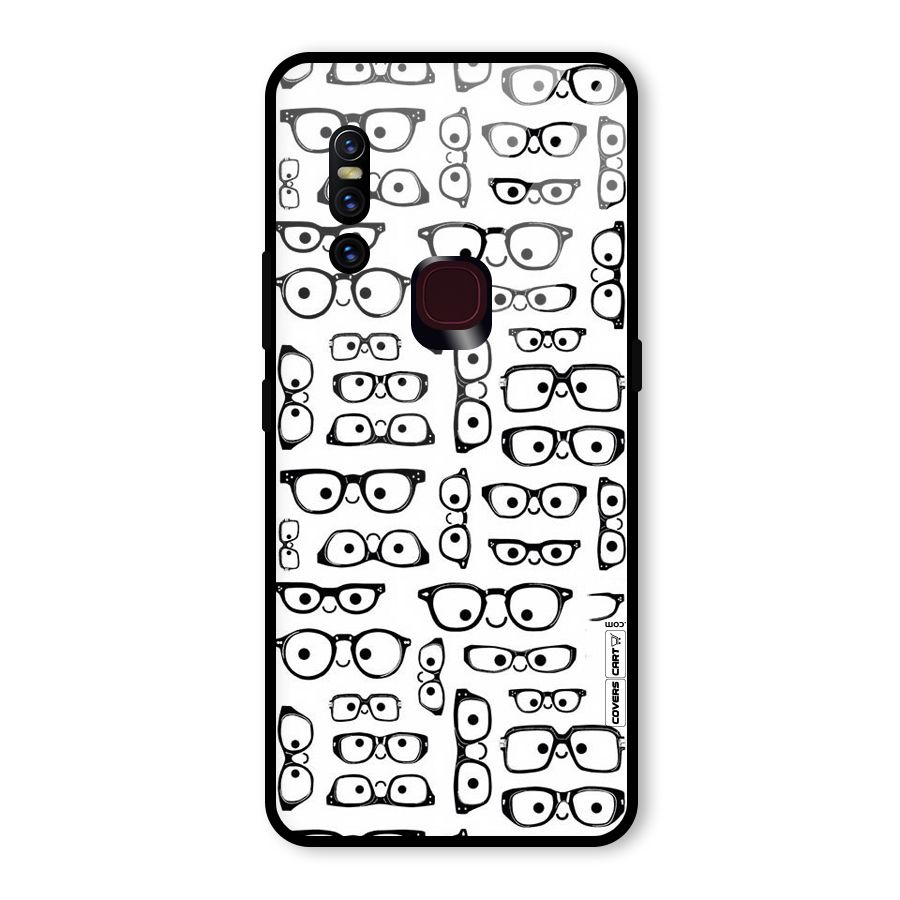 Nerdy Specs Glass Back Case for Vivo V15