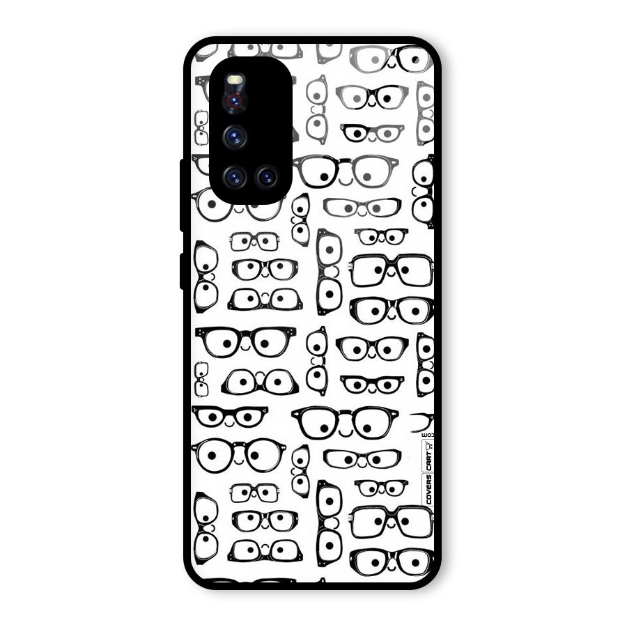 Nerdy Specs Glass Back Case for Vivo V19