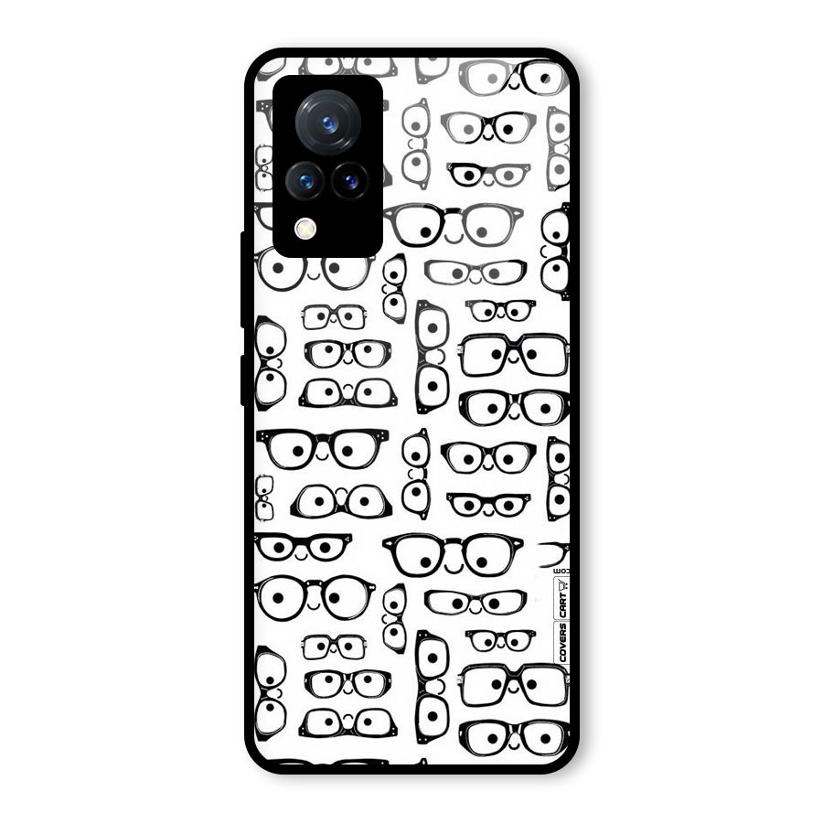 Nerdy Specs Glass Back Case for Vivo V21 5G