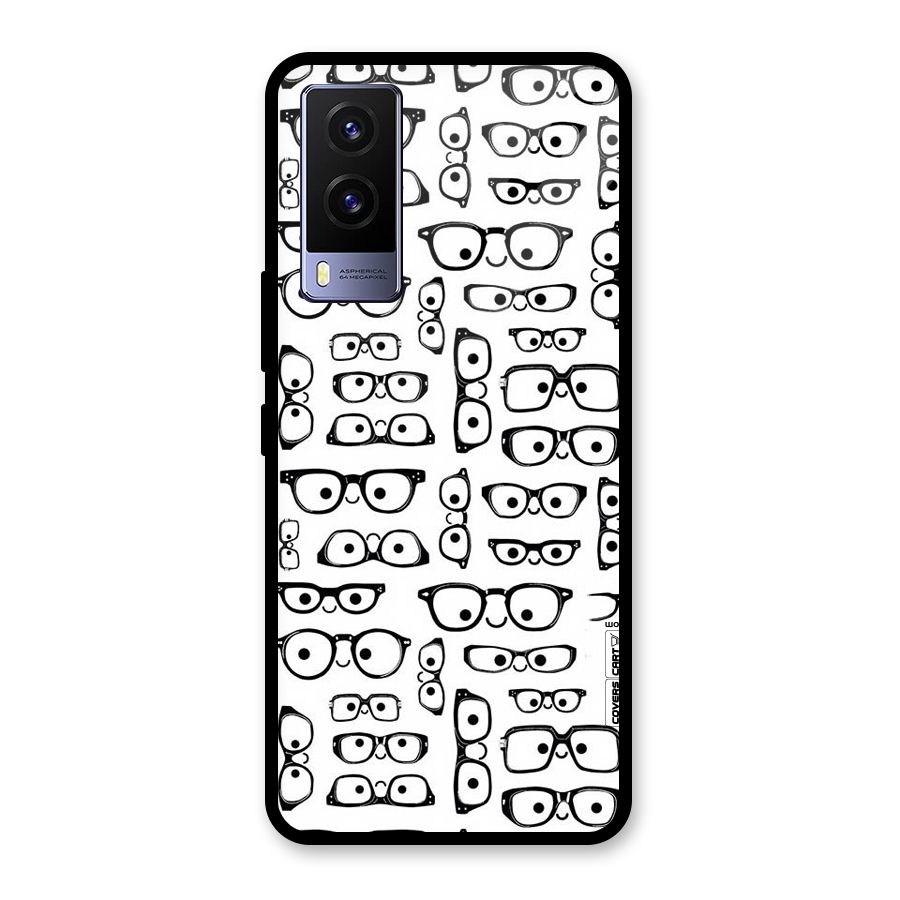 Nerdy Specs Glass Back Case for Vivo V21e 5G