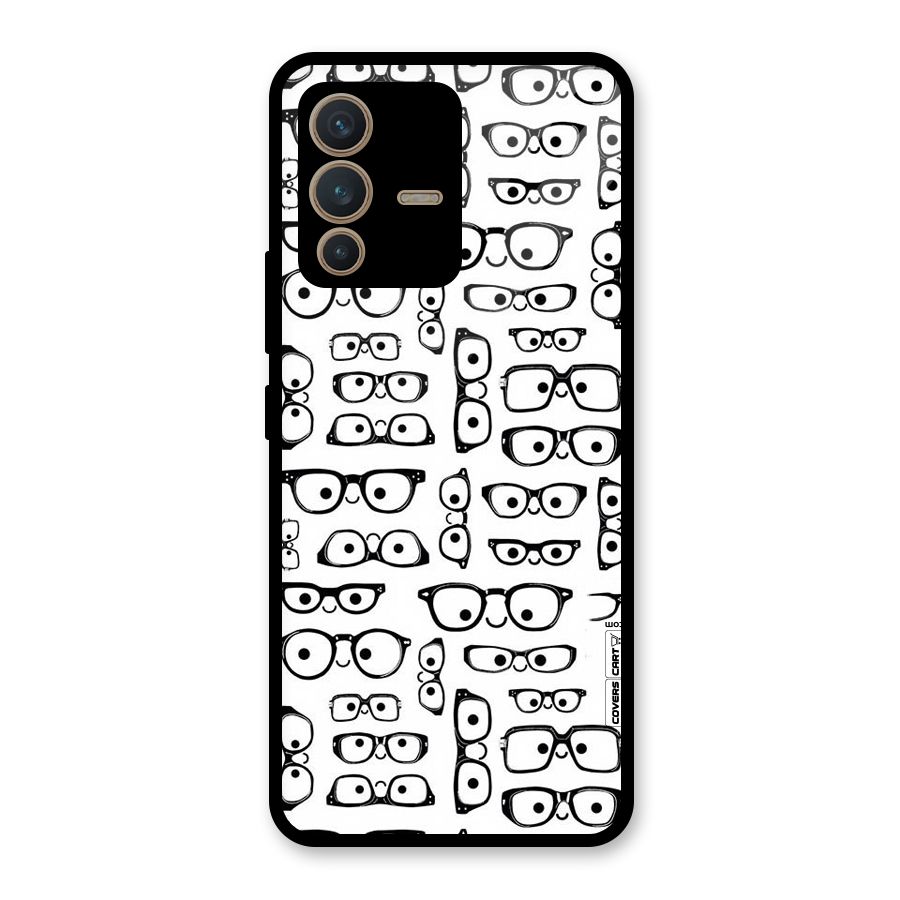 Nerdy Specs Glass Back Case for Vivo V23 5G