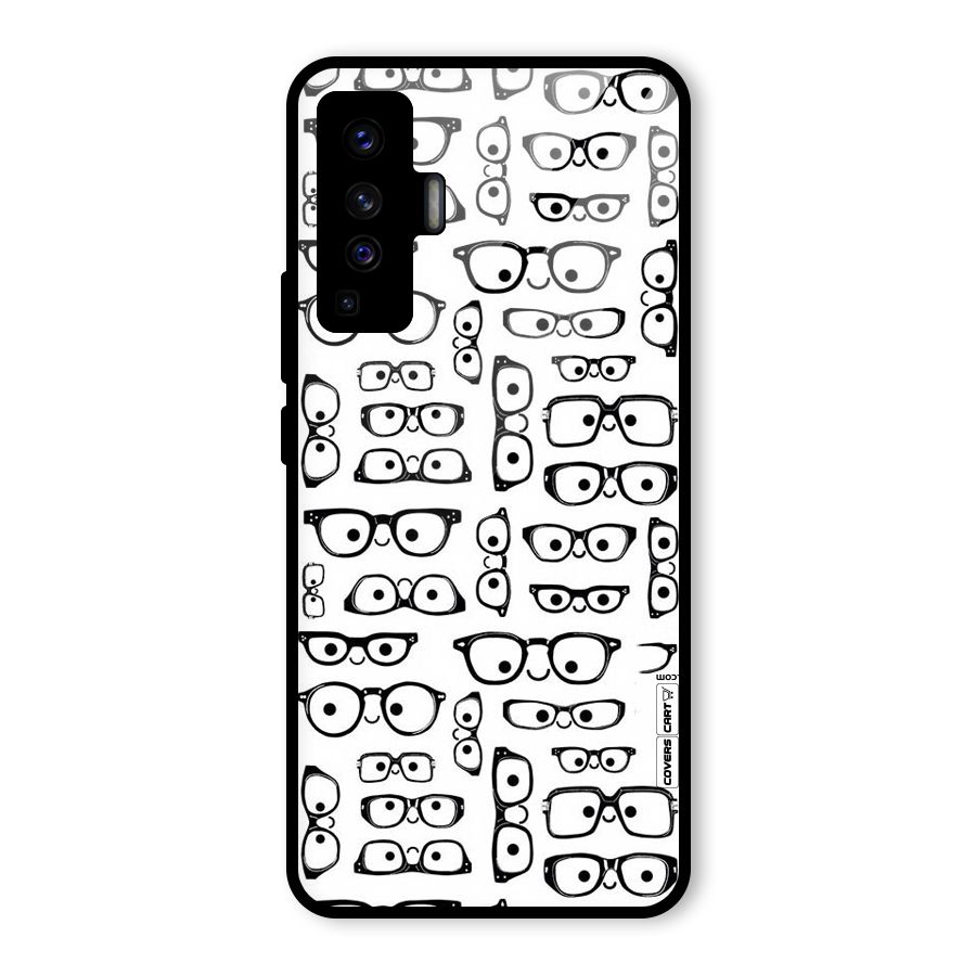 Nerdy Specs Glass Back Case for Vivo X50