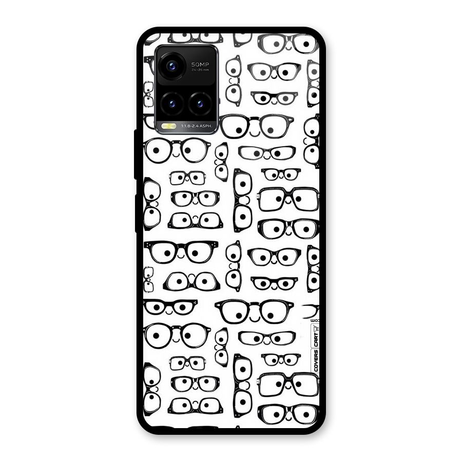 Nerdy Specs Glass Back Case for Vivo Y21A