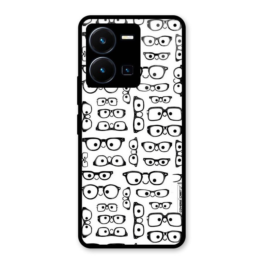 Nerdy Specs Glass Back Case for Vivo Y35