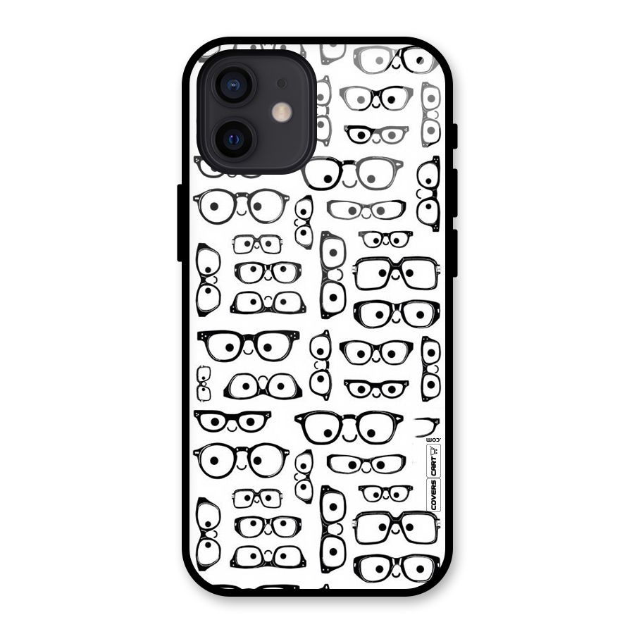 Nerdy Specs Glass Back Case for iPhone 12