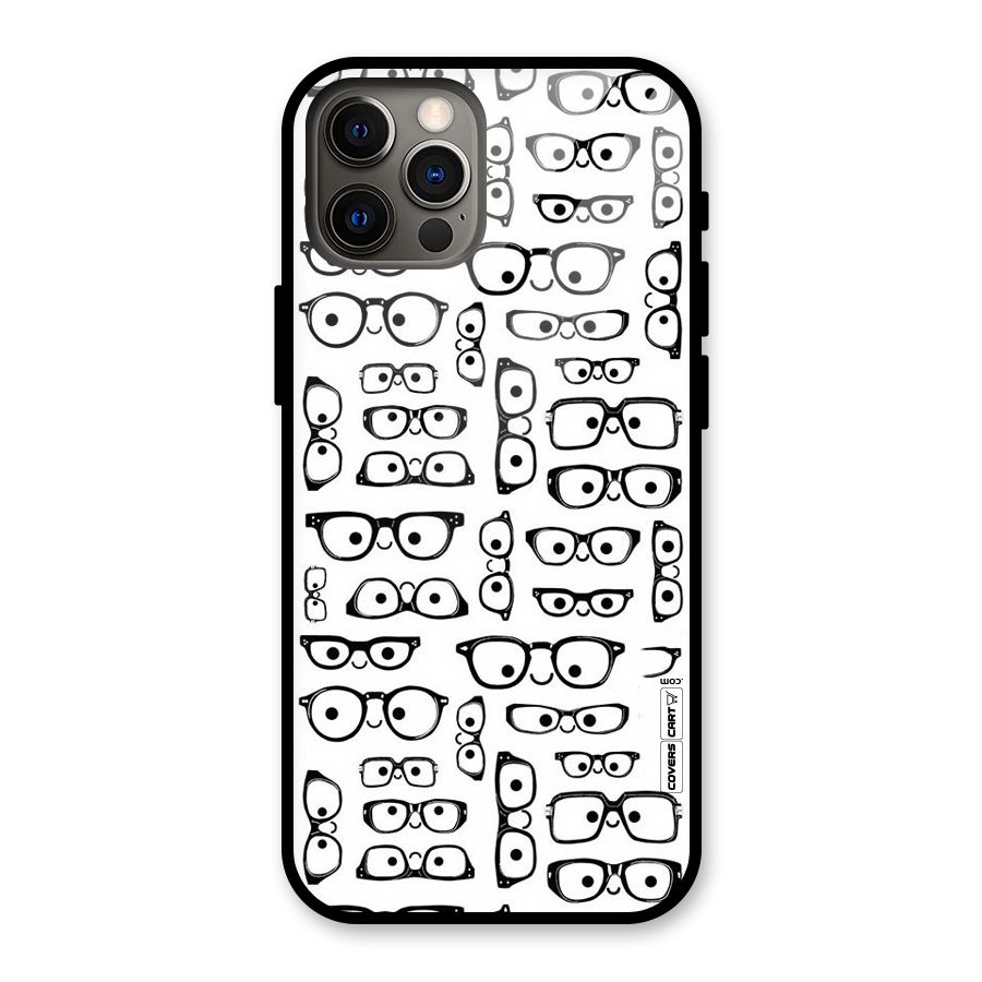 Nerdy Specs Glass Back Case for iPhone 12 Pro