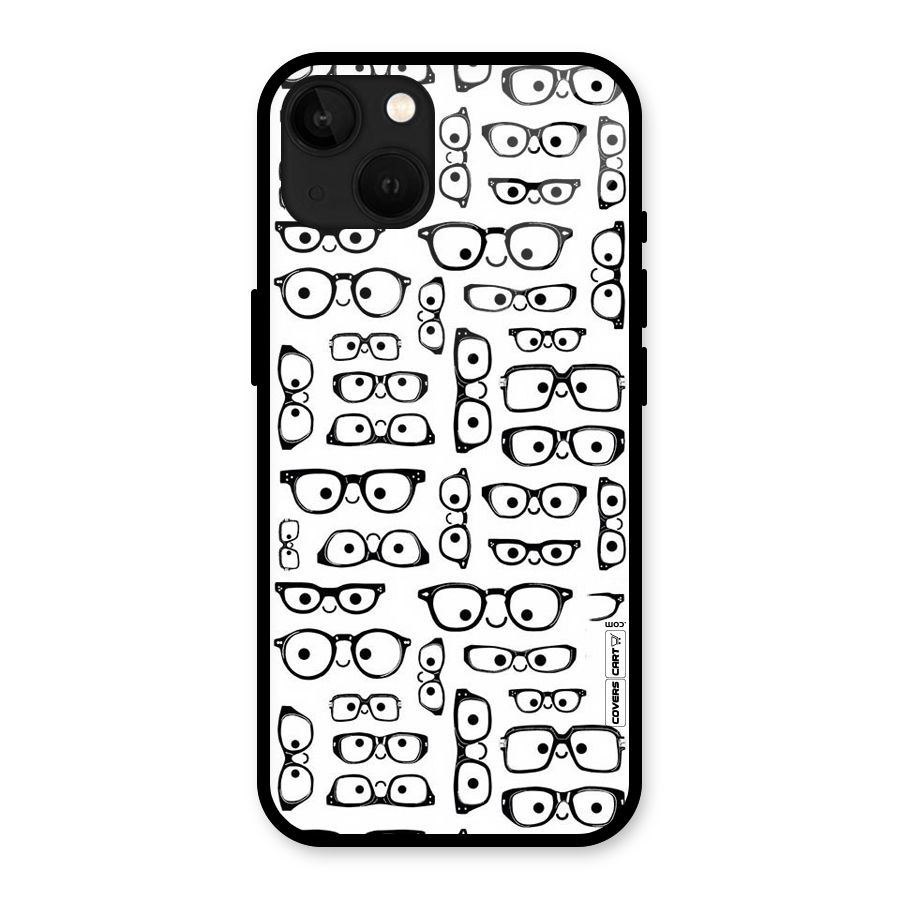 Nerdy Specs Glass Back Case for iPhone 13